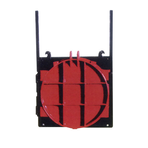 Open Bar Cast Iron Inlaid Copper Round Gate