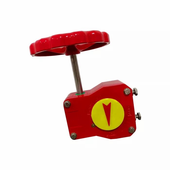 Butterfly valve wheel box