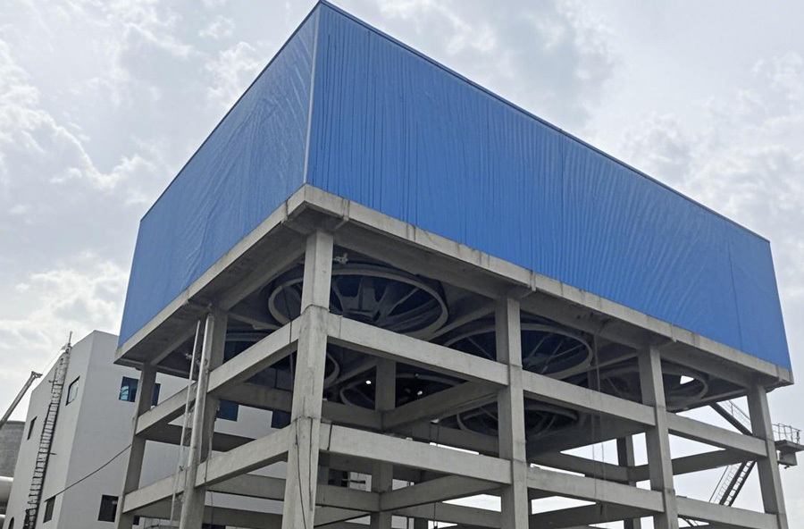 Shanxi Sunshine Coking Dry Quenching Coke Waste Heat Power Generation 1×30MW Unit Concrete Platform (12 Columns, 6 Wind Turbines)