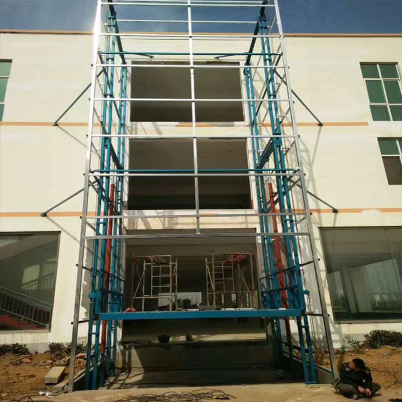 Rail-type lifting platform, hydraulic freight elevator