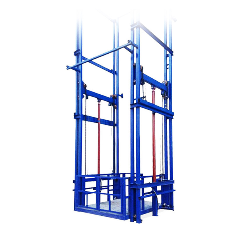 Rail-type lifting platform, hydraulic freight elevator