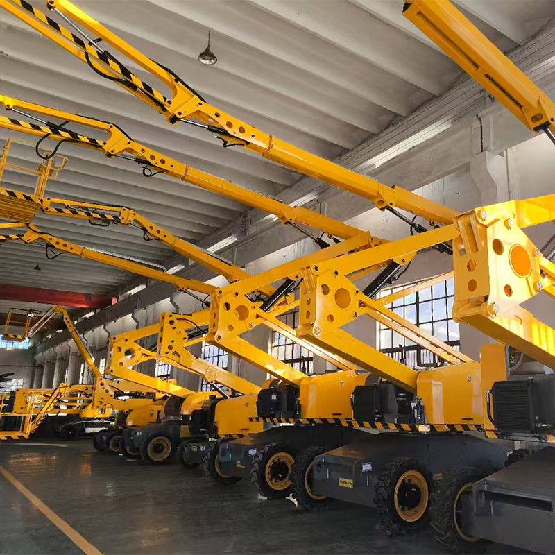 Self-propelled articulated boom aerial work platform