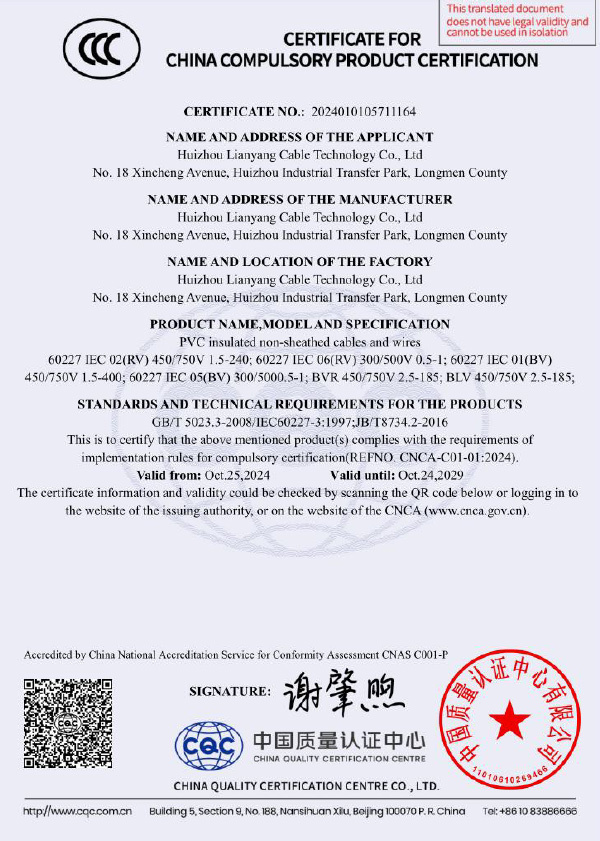 BV证书（英文）