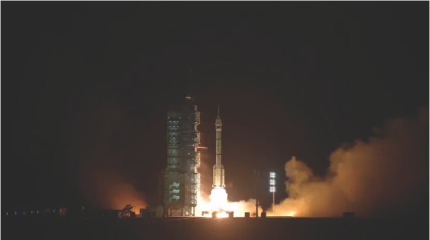The Shenzhou-18 manned spacecraft was successfully launched