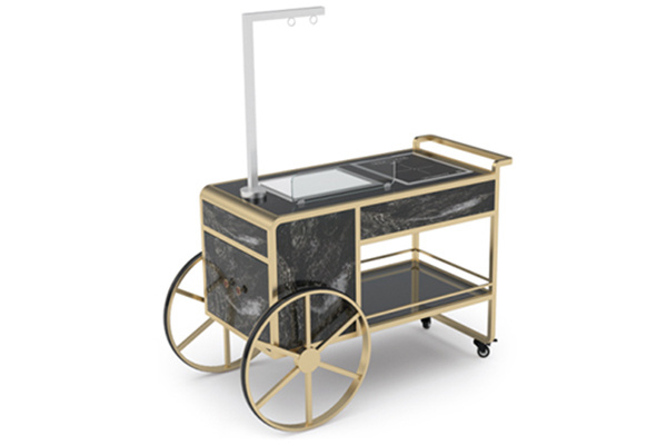 Hotel Serving Trolley Peking Duck Trolley Dinning Trolley