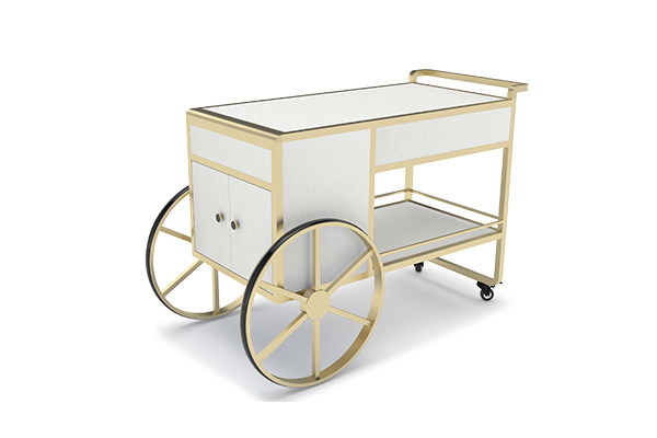 TKING hotel catering equipment plane stainless steel all-inclusive service trolley
