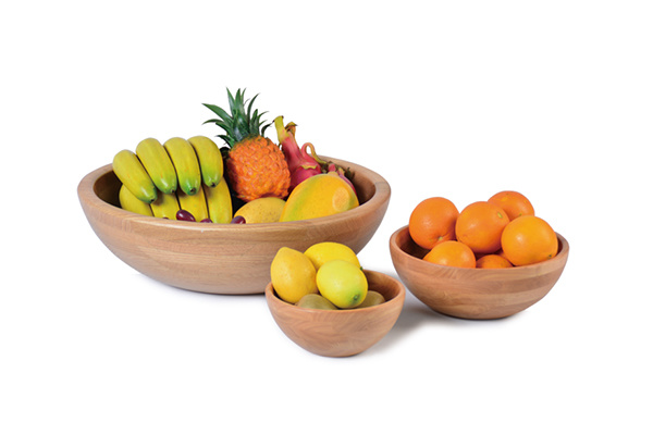 Custom Hotel Restaurant Wooden Fruit Salad Serving Display Stands