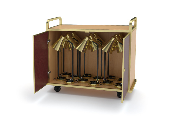 Heat Lamp Transport Storage Trolley