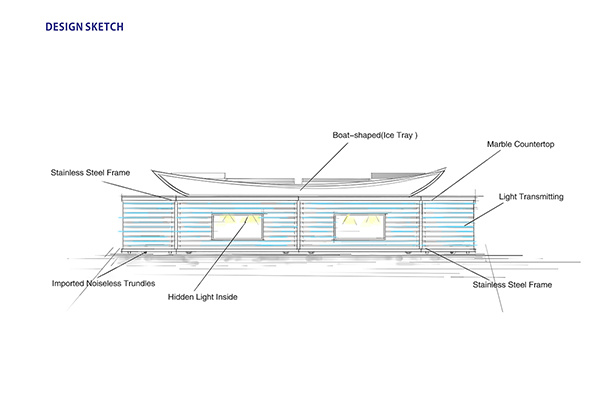 The Design Of Buffet Counter For Crowne Plaza Hotel & Suites Landmark Shenzhen 