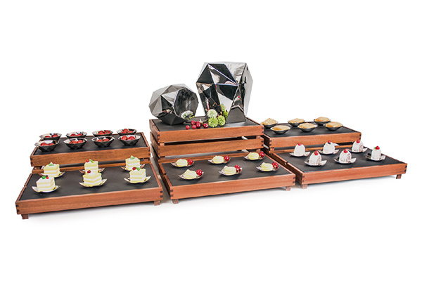 Hotel Buffet Stand Cupcake Fruit Sushi Buffet Display Set