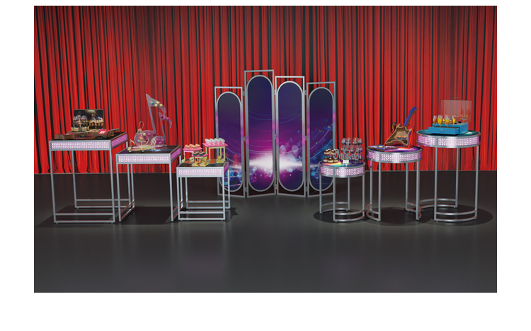 Arc buffet table (rectangle) Food snack display table