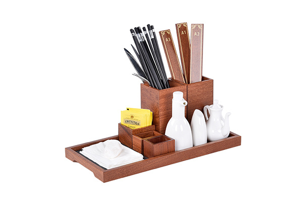 Catering Stand Tableware Chopsticks Wooden Storage Box