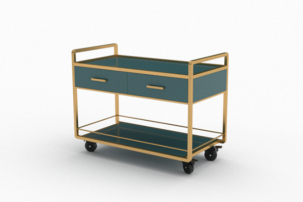 Hotel light luxury service trolley food service trolley