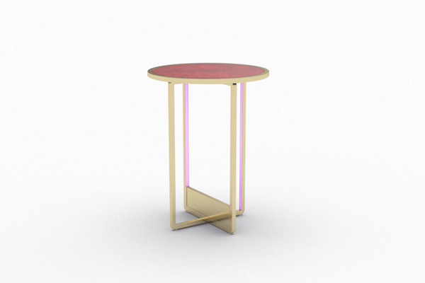 Mobile Legs Folding LED Lights Buffet Display Table Cocktail Table