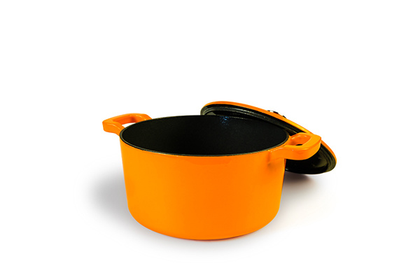 Hotel Restaurant Cast Iron Cooking Pot Round Casserole