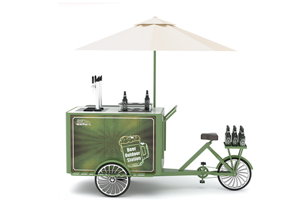 Induction cooker display cart