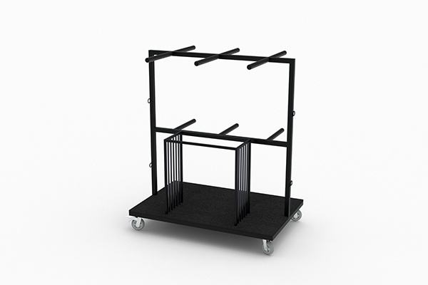 TKING Folding Cooking Station Template/Medium Plate Transport Trolley (Large Size)
