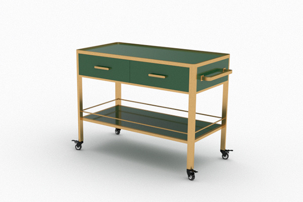 Hotel light luxury service trolley food service trolley