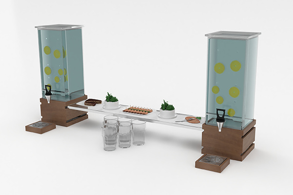 Elegant Design Buffet Display Equipment Beverage Dispenser