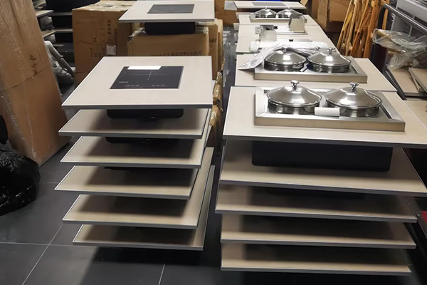 Customized project engineering hotel restaurant modular buffet cooking table