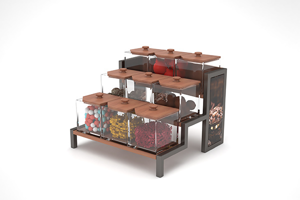 Buffet Display Equipment Luxury Dry Food Cereal Candy Dispenser