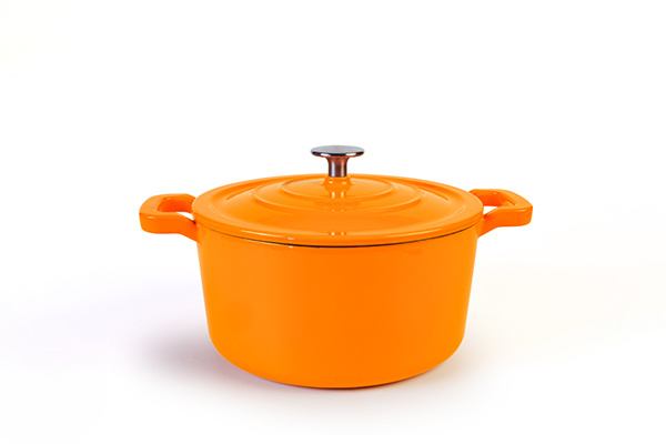 Hotel Restaurant Cast Iron Cooking Pot Round Casserole