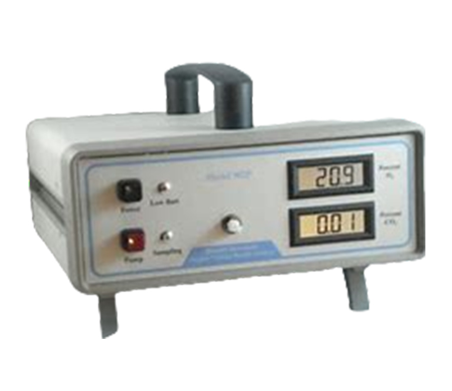 Oxygen carbon dioxide detector