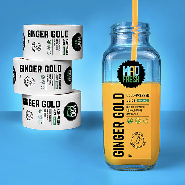 Grass square Juice bottlelabeling