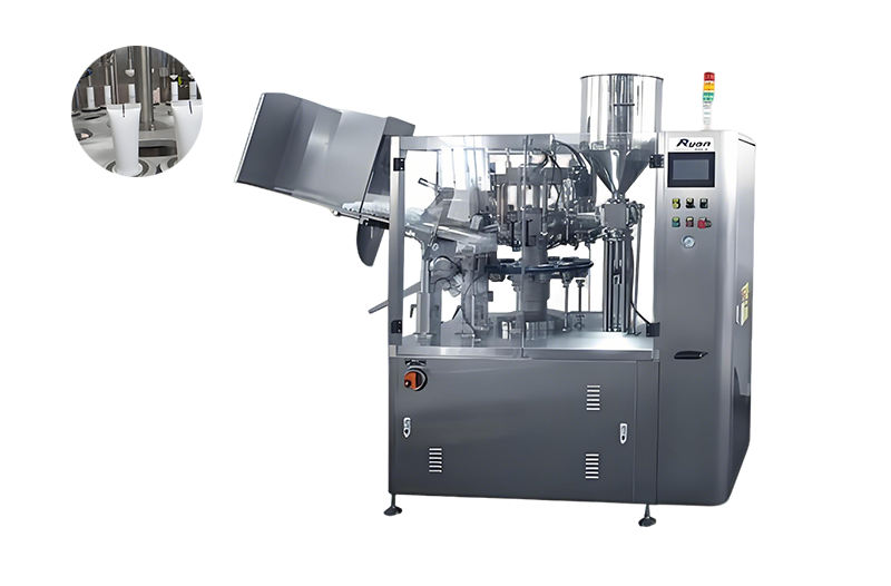 plastic tube filling and sealing machine