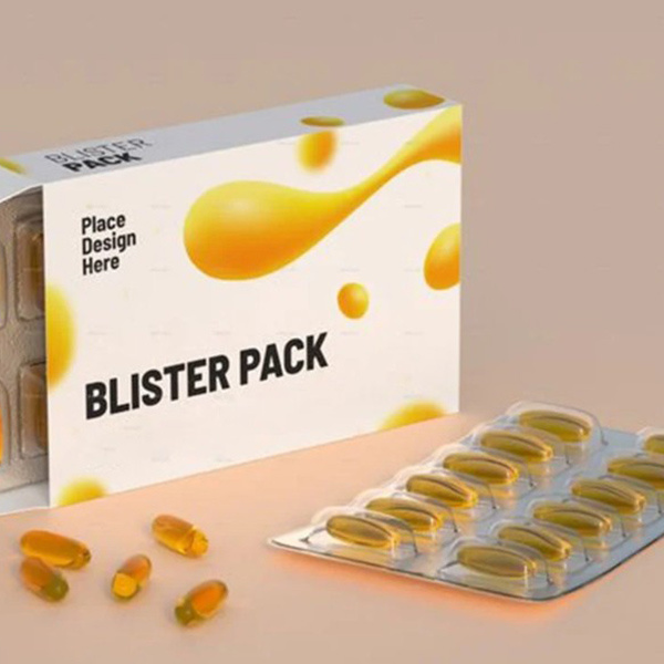 Softgel blister packing box