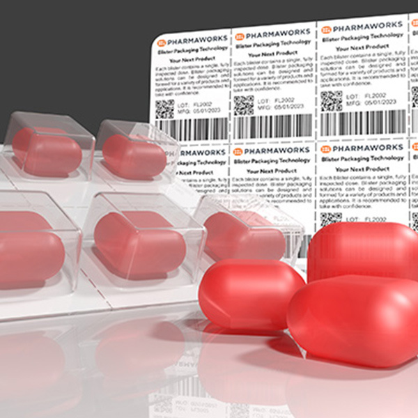 Gummy blister packing