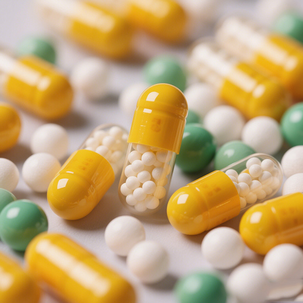 Pellet filled capsule