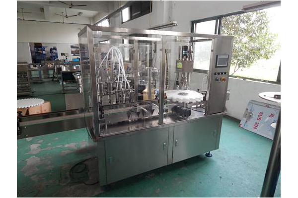 Filling and Screw (Crimping) Capping Machine for Flat Bottles