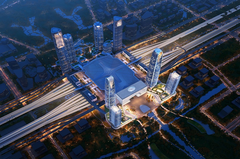 Estación central de tren de Hangzhou Oeste