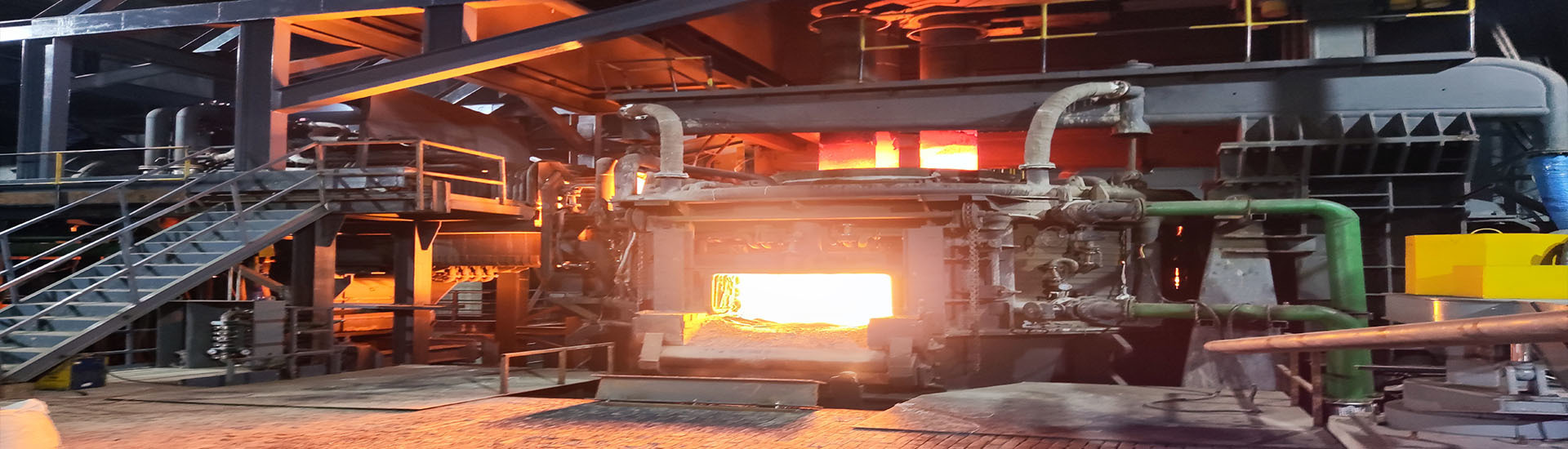 Electric arc furnace, refining furnace, continuous casting machine