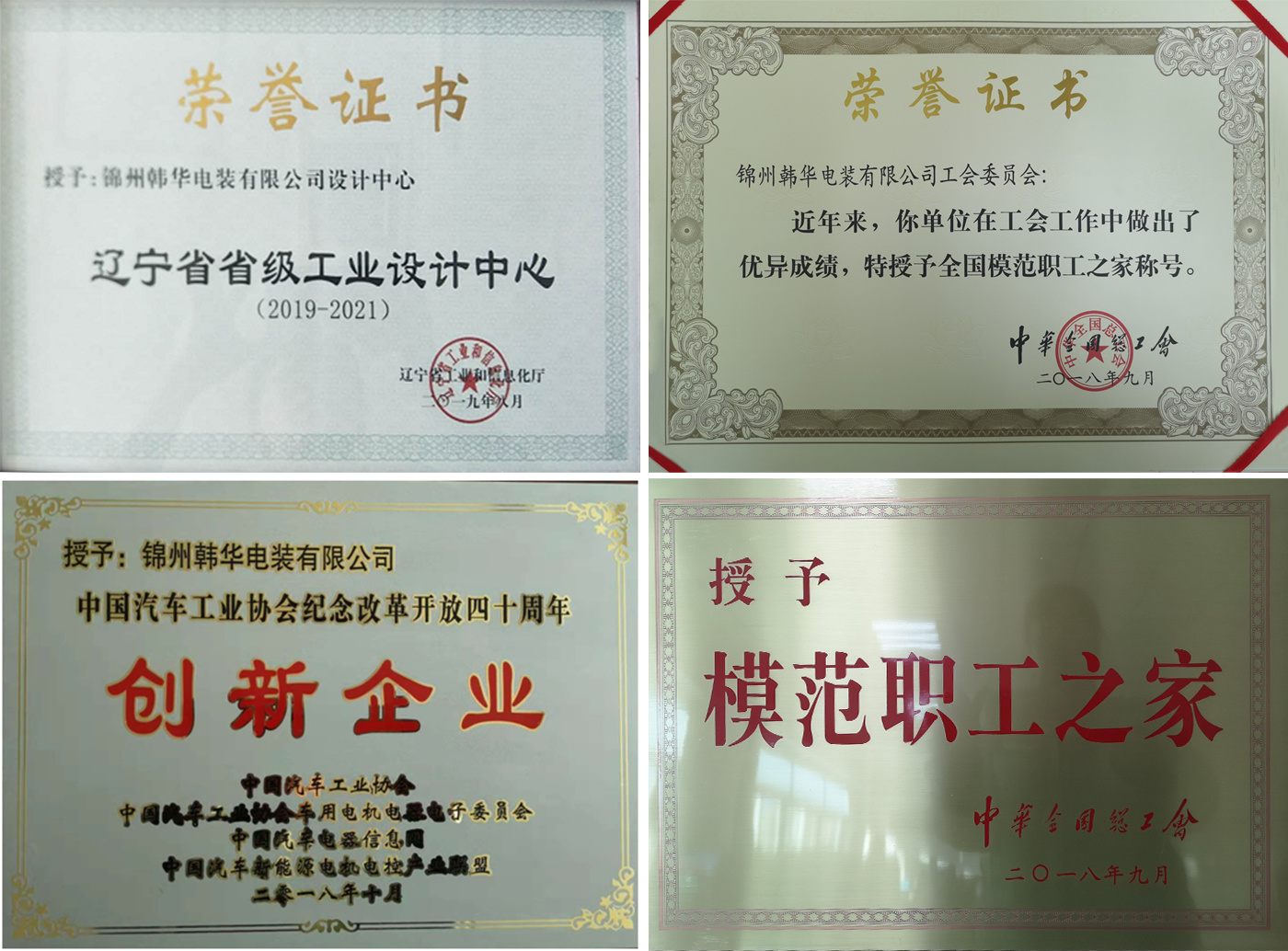  Awarded the Jinzhou City Outstanding Integrity Enterprise in 2020 