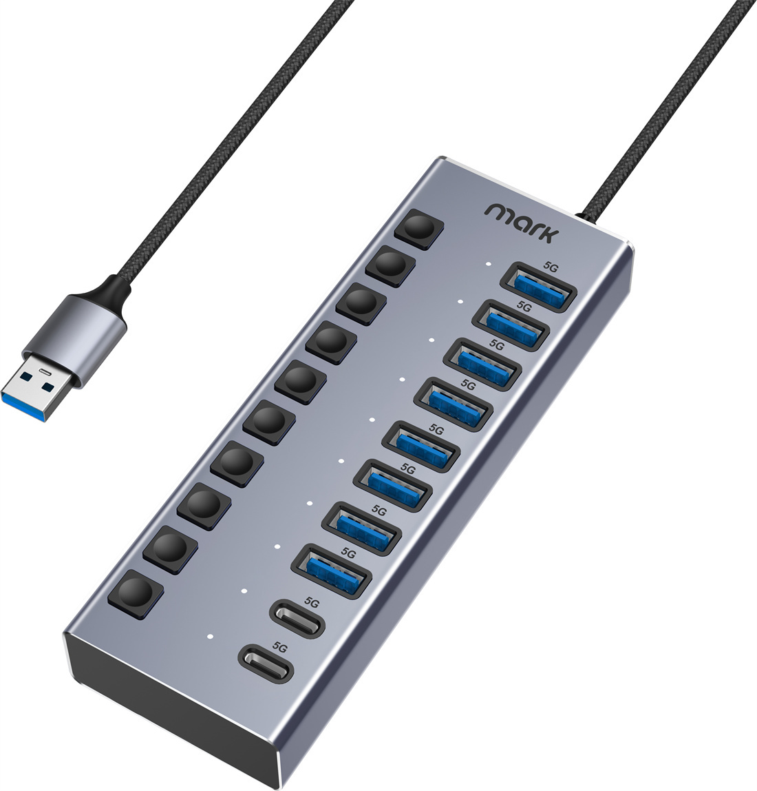 USB3.0 10 Ports Desk Hub WH3705A