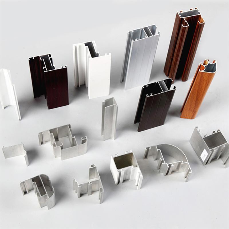 Perfil de aluminio anodizado para puertas y ventanas