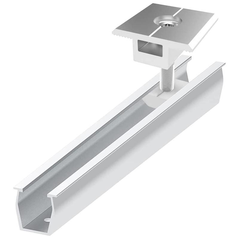 Accesorios de montaje de aluminio Abrazadera intermedia Soporte de panel solar para energía solar