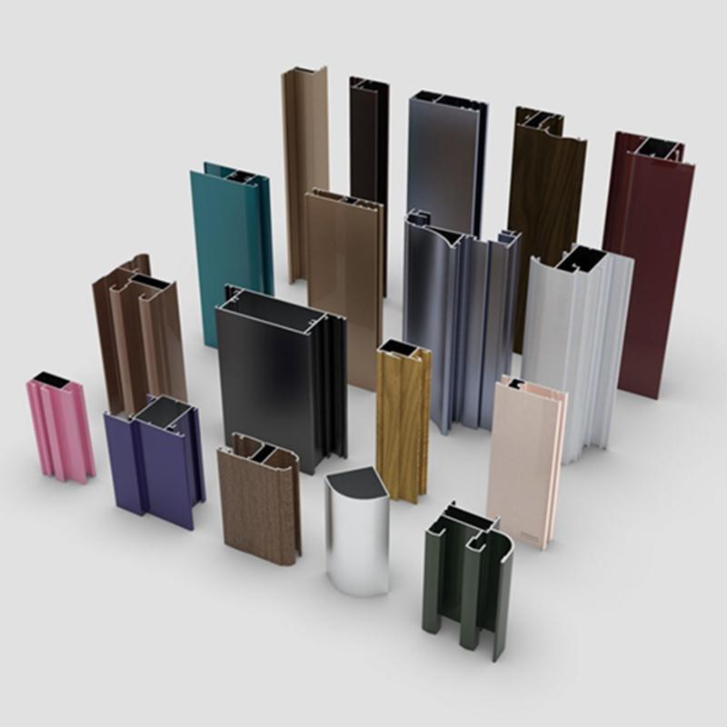 Extrusión de perfiles con forma de ranura en T de aluminio con recubrimiento de polvo/anodizado T5 6063 personalizado