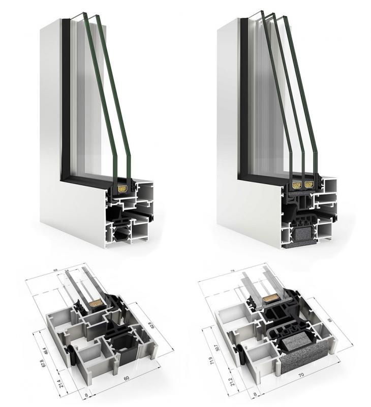 Perfiles de aluminio para ventanas abatibles