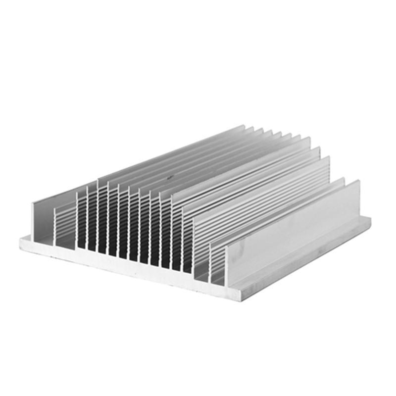 6063 T5 T6 Perfiles anodizados de disipador de calor extruido de aleación de aluminio personalizado