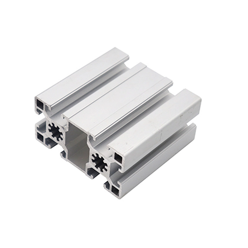 Perfil de extrusión de aluminio con ranura en T 6063-T5 compatible con anodización y diseño personalizado