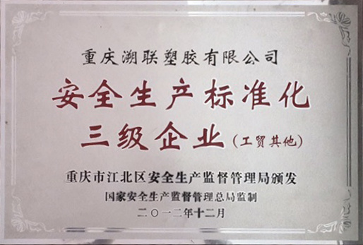 安全生產(chǎn)標(biāo)準(zhǔn)化三級企業(yè)