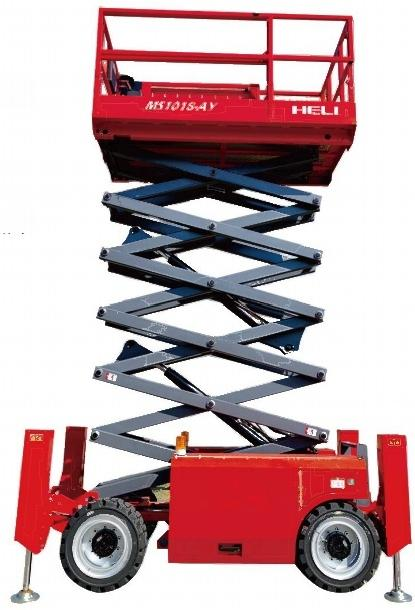 MS1018-AY Self-propelled Rough Terrain Scissor Lift