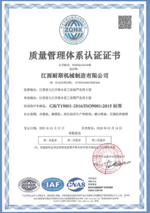 Quality Management System Certification