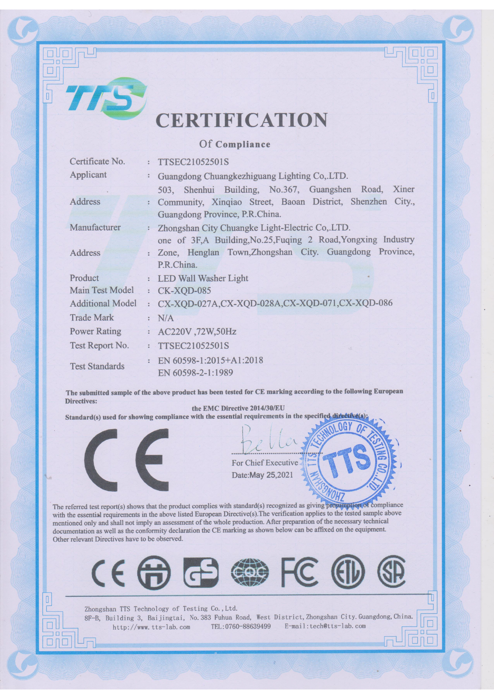 Wall washer CE