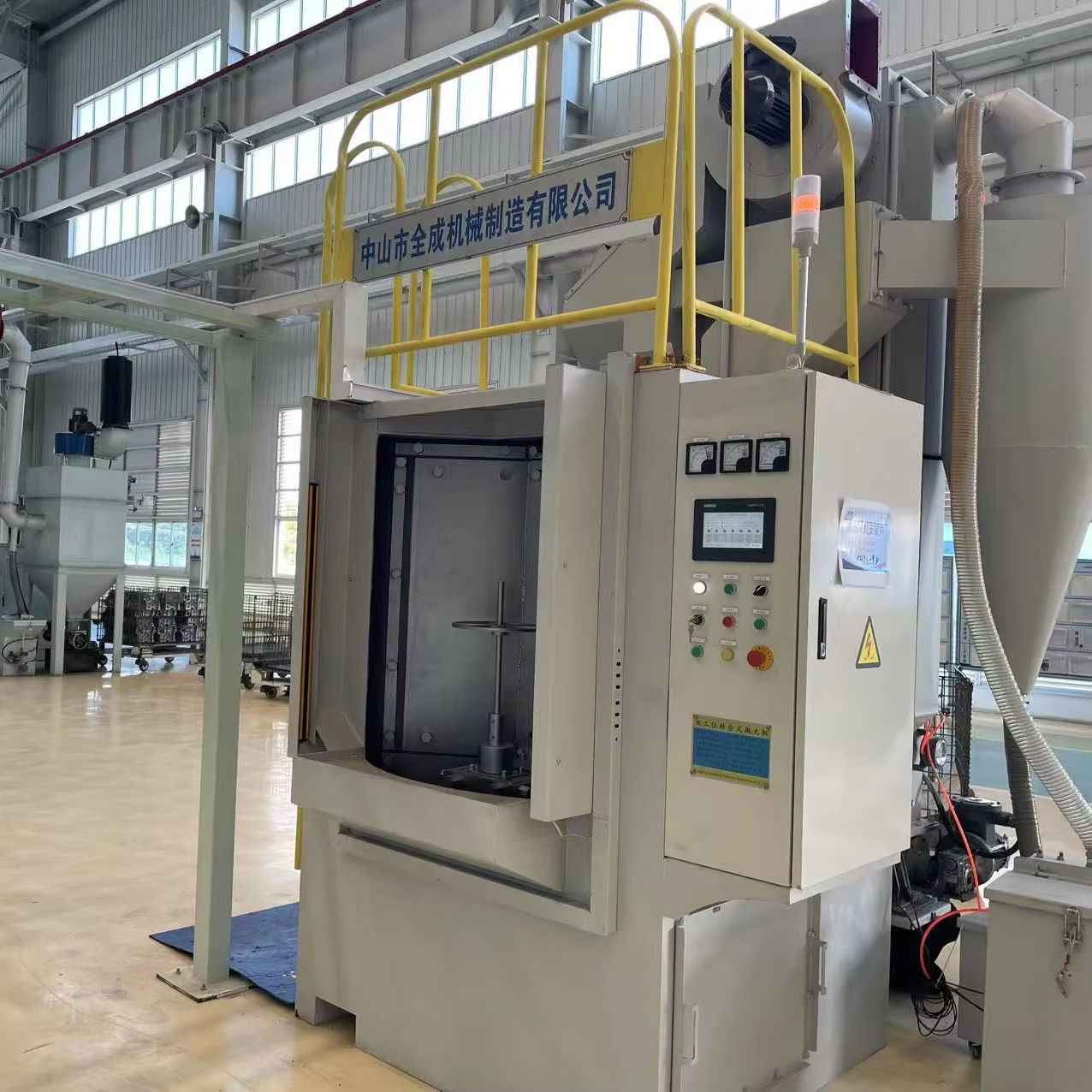Q35 Series Rotary Table Shot Blasting Machine Gear/Brake Pad Cleaner with Engine Motor Gearbox Core Components