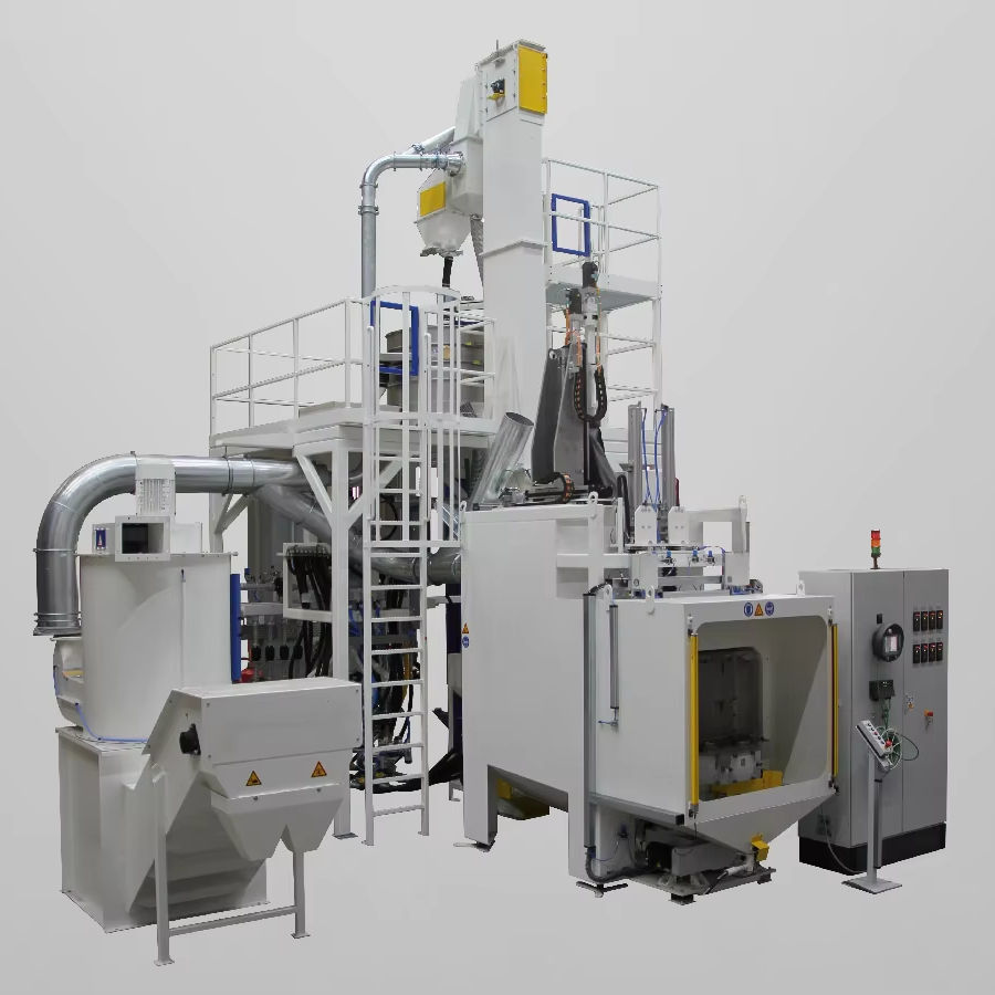 New Rotary Table Shot Blasting Machine Gear/Brake Pad Cleaner Engine Motor Gearbox Core Components Deflashing