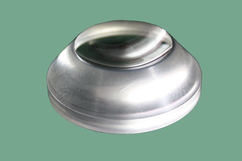Large bevel concave-convex lens